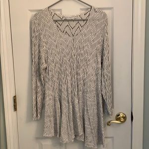 Black and white habitat blouse